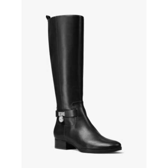 ✨ NEW Michael Kors Ryan Hamilton Logo Riding Boots - Picture 6 of 8